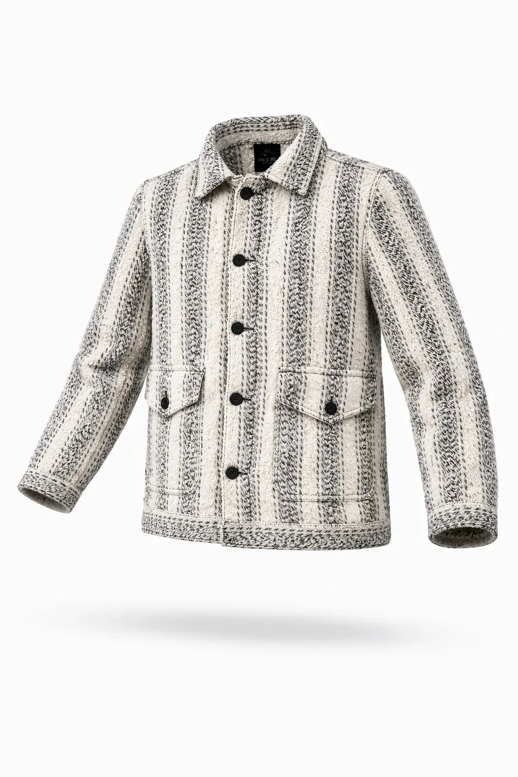 Chemise HERITAGE Blanc impérial & Noir Obsidienne