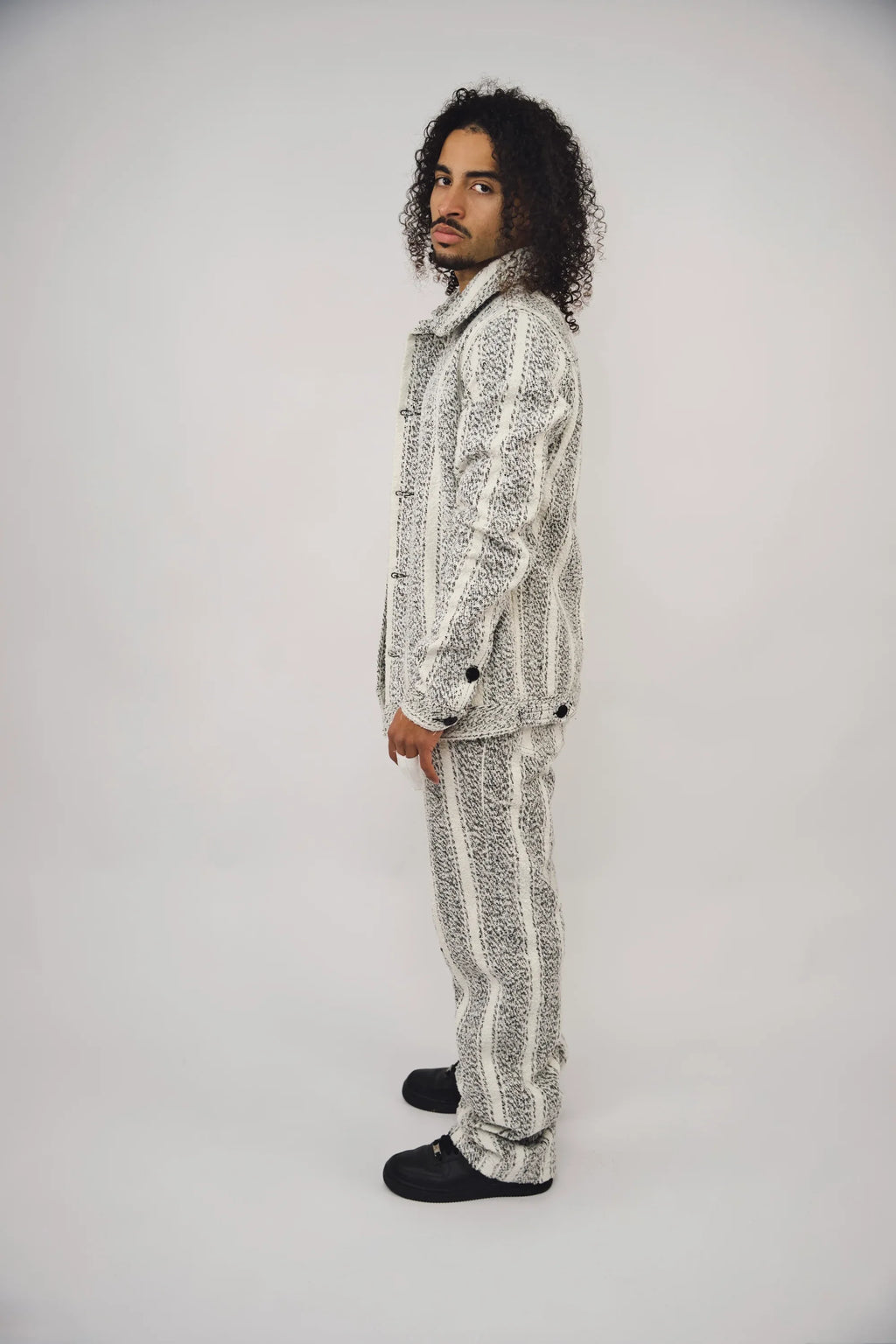 Pantalon HERITAGE Blanc impérial & Noir Obsidienne
