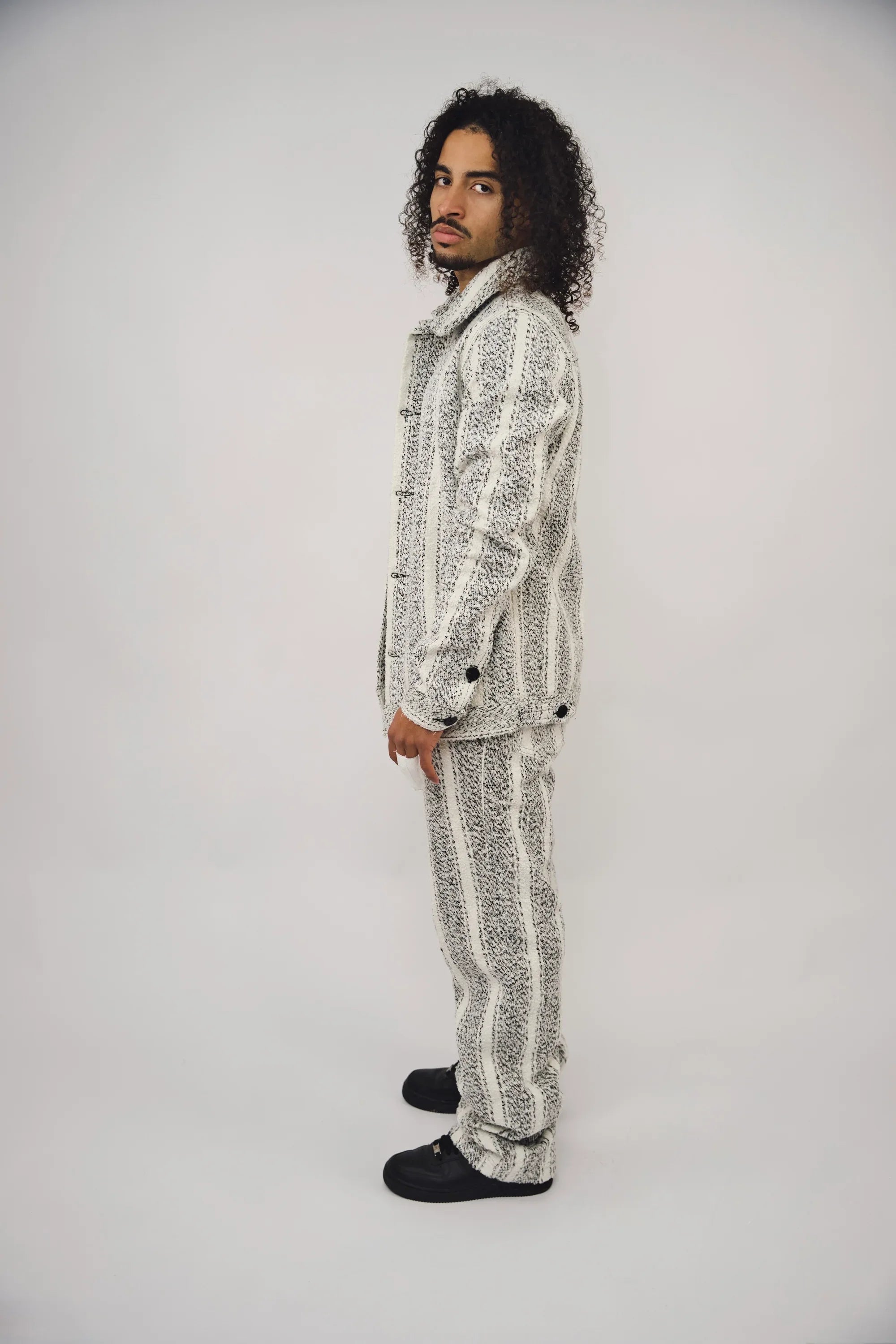 Pantalon HERITAGE Blanc impérial & Noir Obsidienne