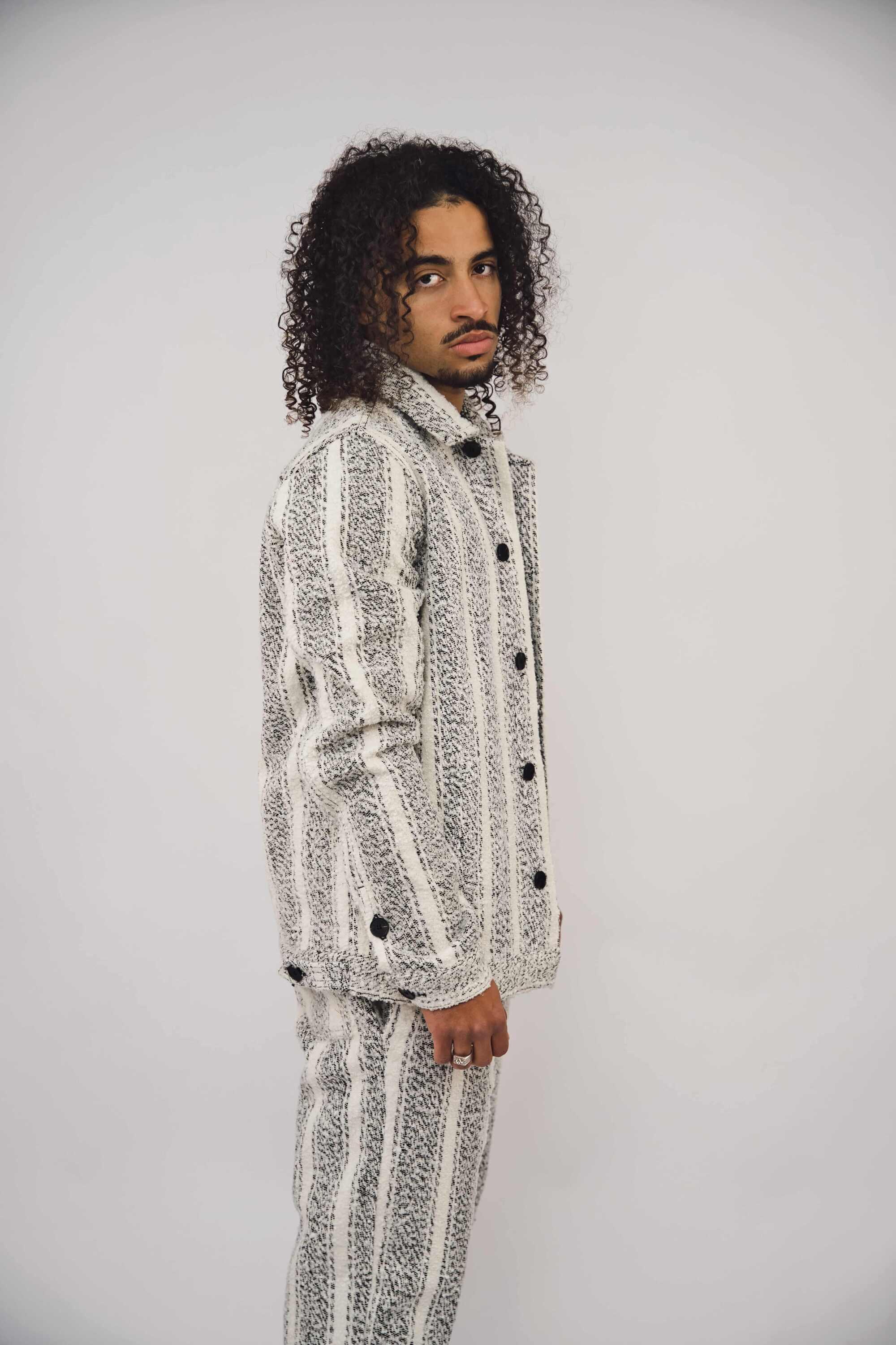 Chemise HERITAGE Blanc impérial & Noir Obsidienne