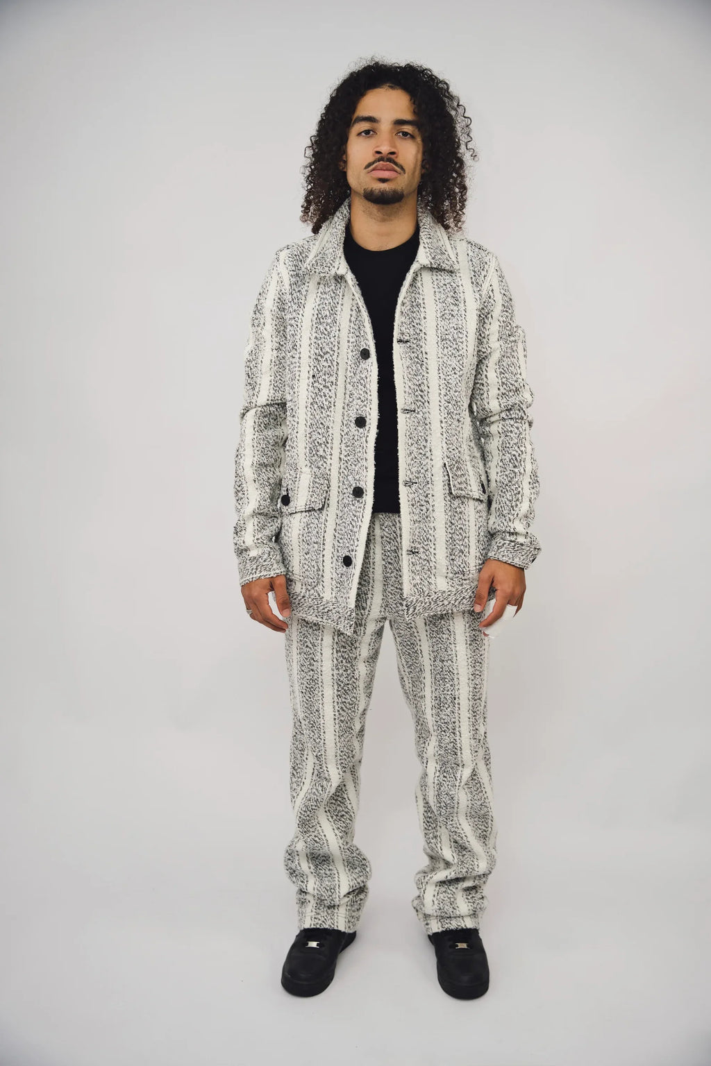 Pantalon HERITAGE Blanc impérial & Noir Obsidienne
